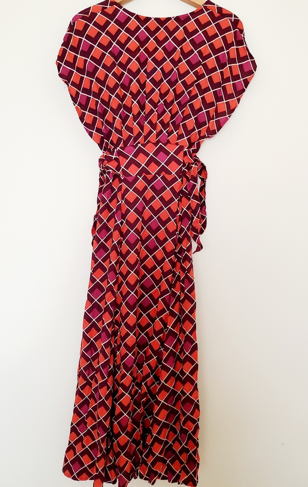 Forever 21 rust geometric print midi dress - Picture 9 of 10